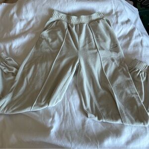 Light Gray/White Jogger Sweatpants